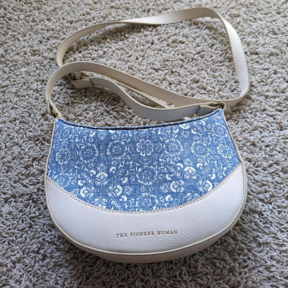 Unbranded Women's Blue and White Bag